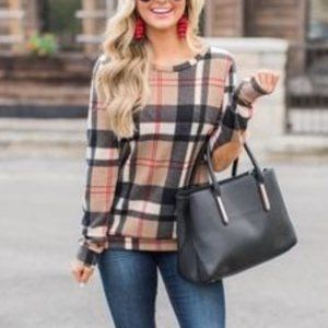 12 PM by Mon Ami - Plaid Shirt - Small